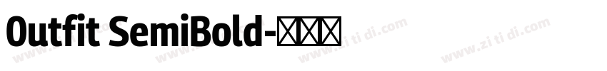 0utfit SemiBold字体转换